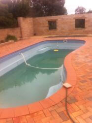 Swimming pool surface spray renovation